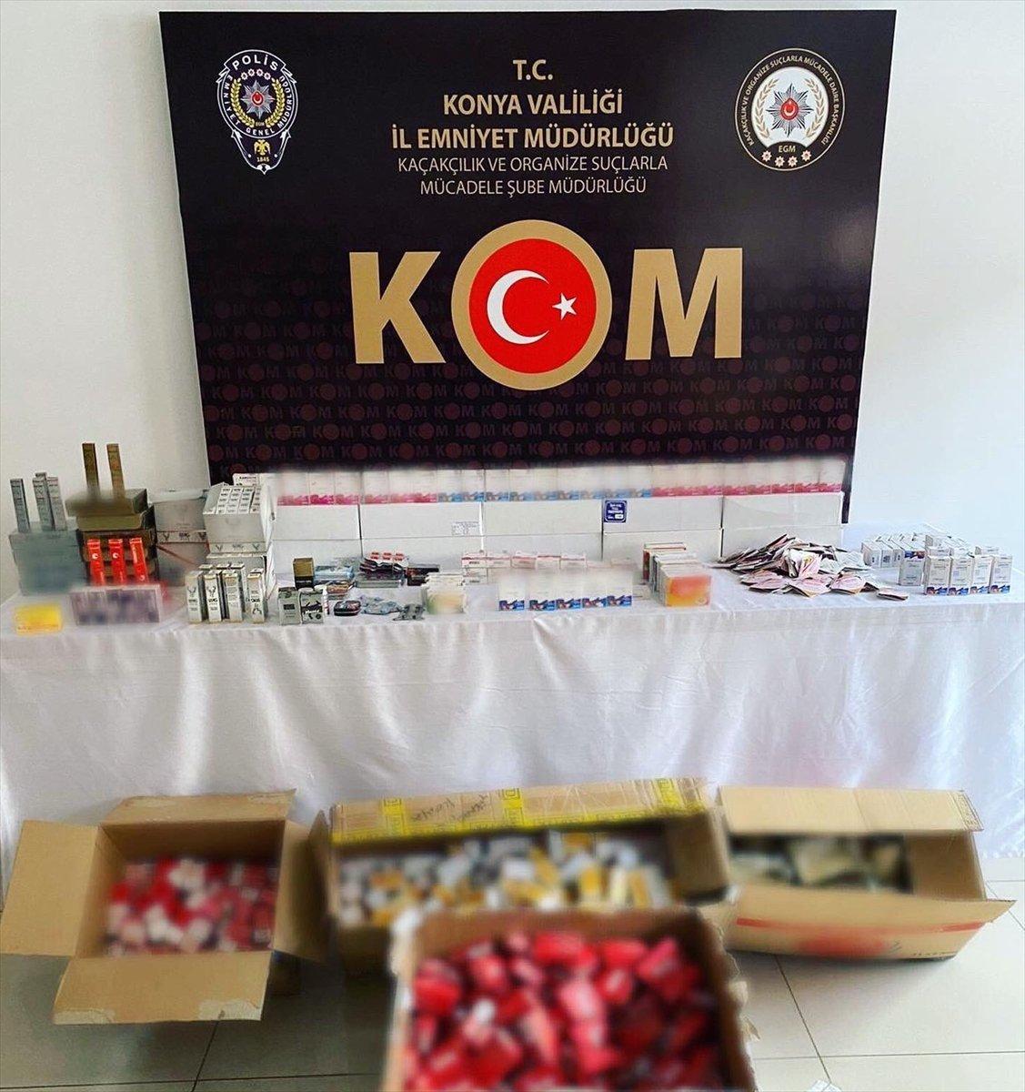 Konya polisi 692 bin 476 kaçak tıbbi ilaç ele geçirdi