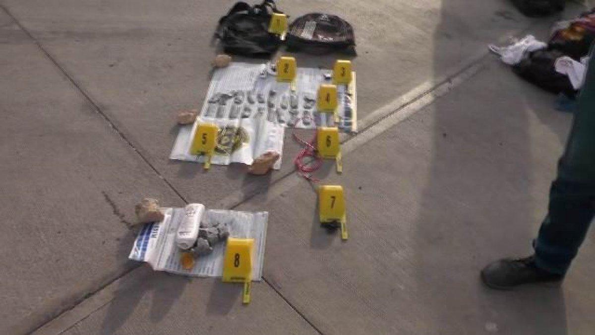 Mardin'de teröristin kolundaki alçıdan bomba çıktı