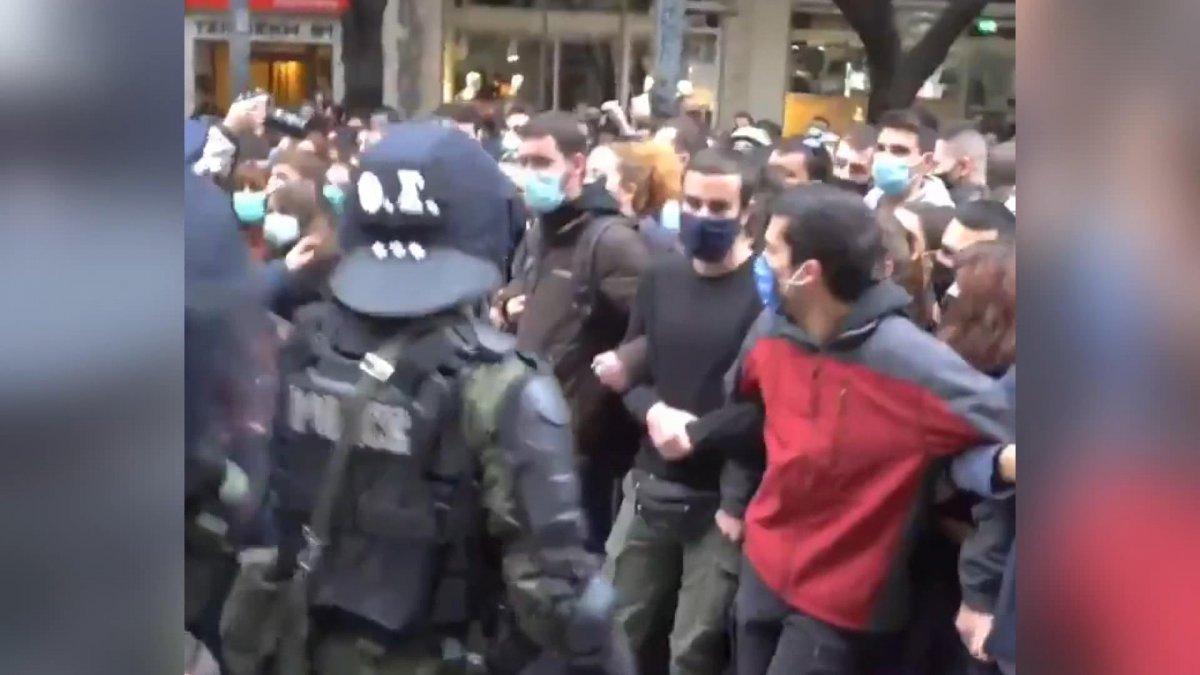 Yunanistan'da 17 Kasım protestolarında arbede