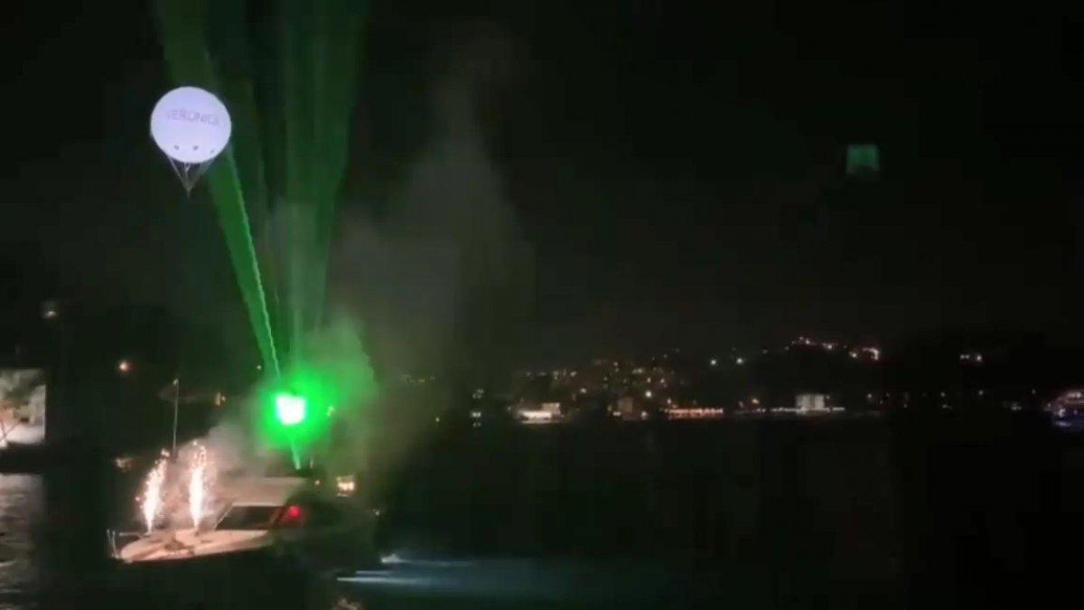 Boğaz’da yine yat partisi: Yasağa uymayanlar doyasıya eğlendi