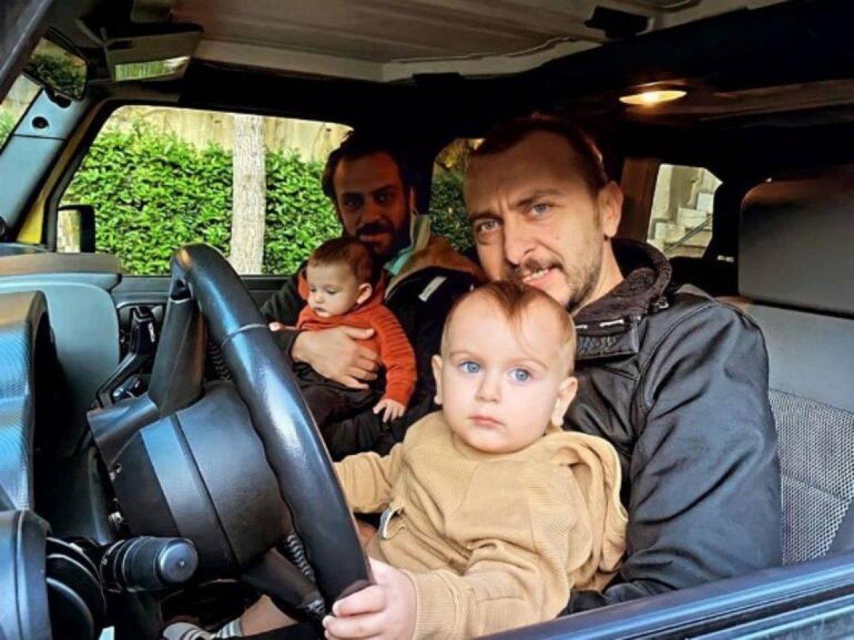 Erkan Kolçak Köstendil ve  Ali Atay'dan çocuklu poz