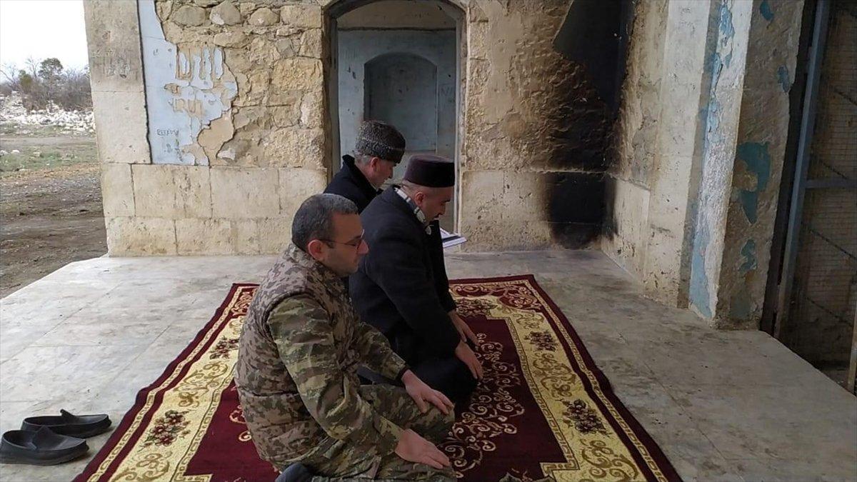 İşgalden kurtarılan Ağdam kent camisinde ezan okundu