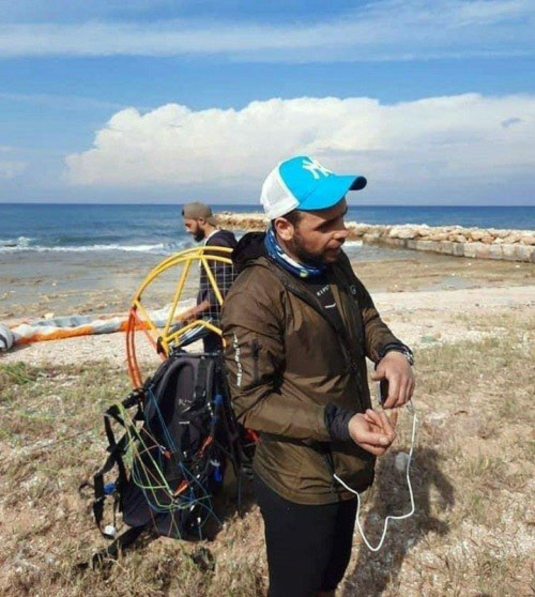 Türk paraşütçü, rüzgara kapılınca Lübnan sahiline iniş yaptı