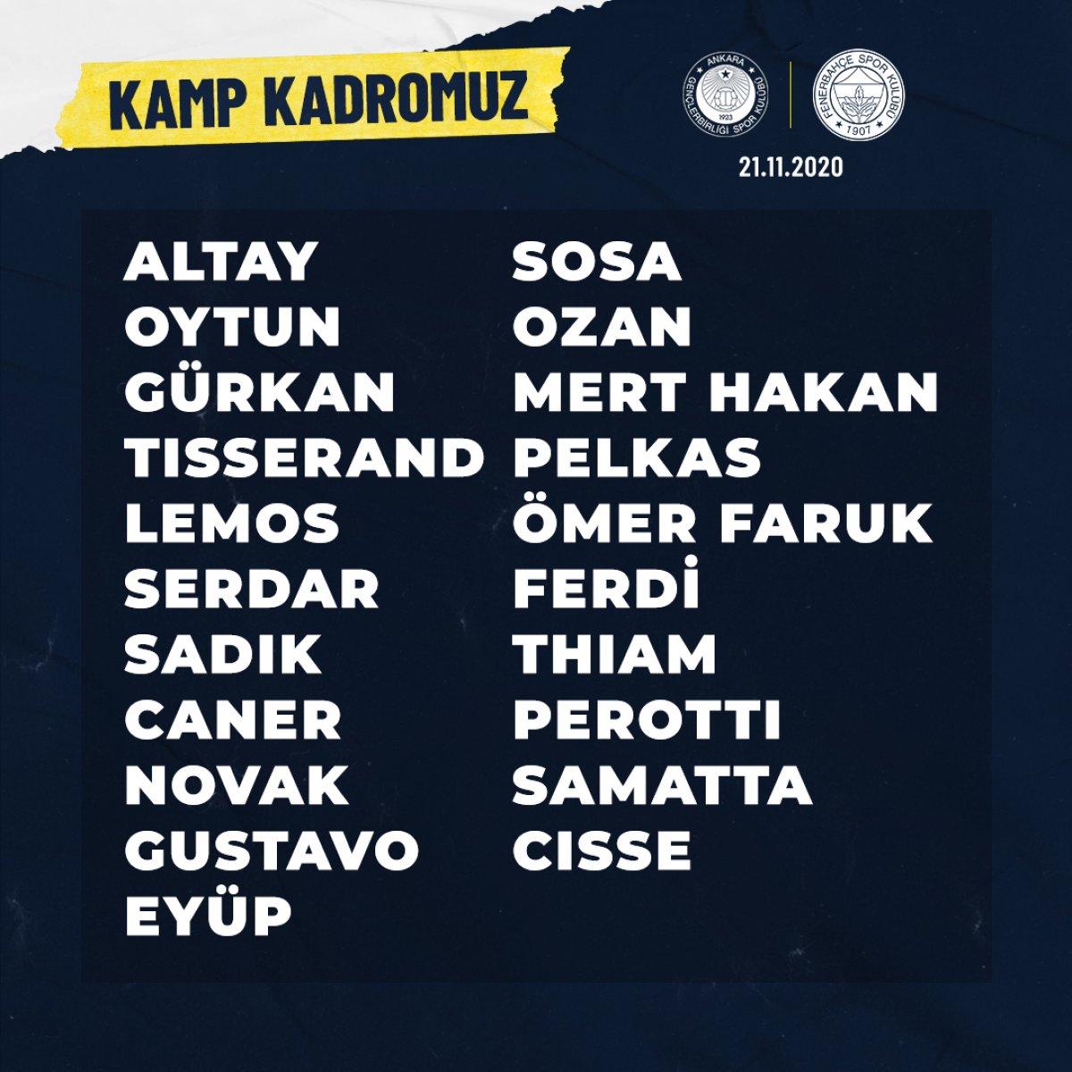 Fenerbahçe'de Sangare de sakatlandı