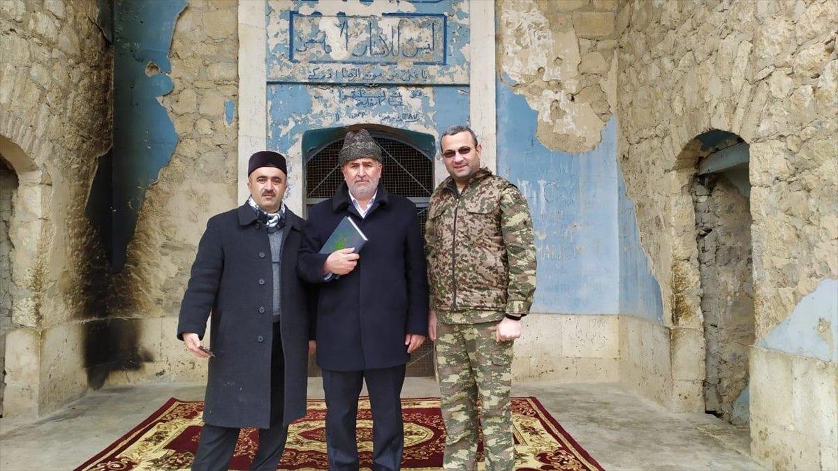 İşgalden kurtarılan Ağdam kent camisinde ezan okundu