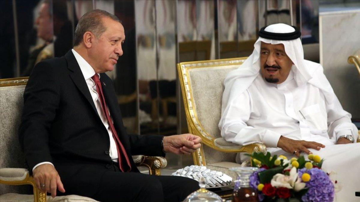 Cumhurbaşkanı Erdoğan, Suudi Arabistan Kralı Selman ile görüştü