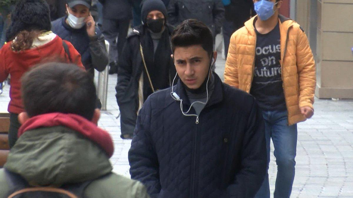 İstiklal Caddesi'nde yine yoğunluk oluştu