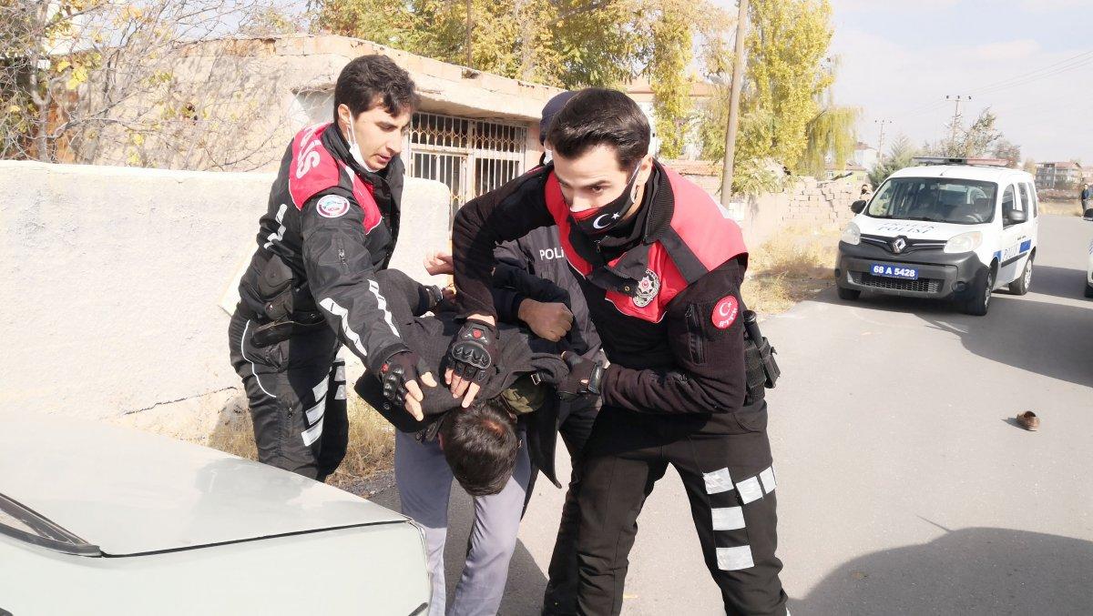 Aksaray'da polisten kaçan sürücü: Ben onların ayağına kurban olayım