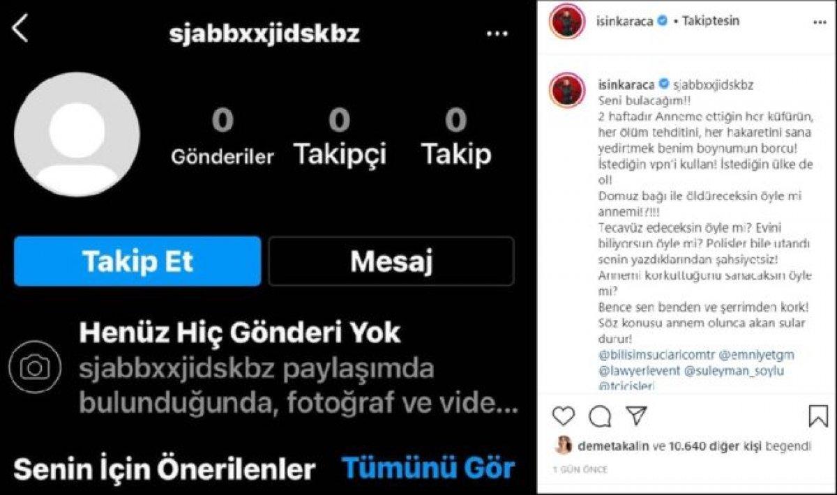 Işın Karaca'yı kızdıran tehdit