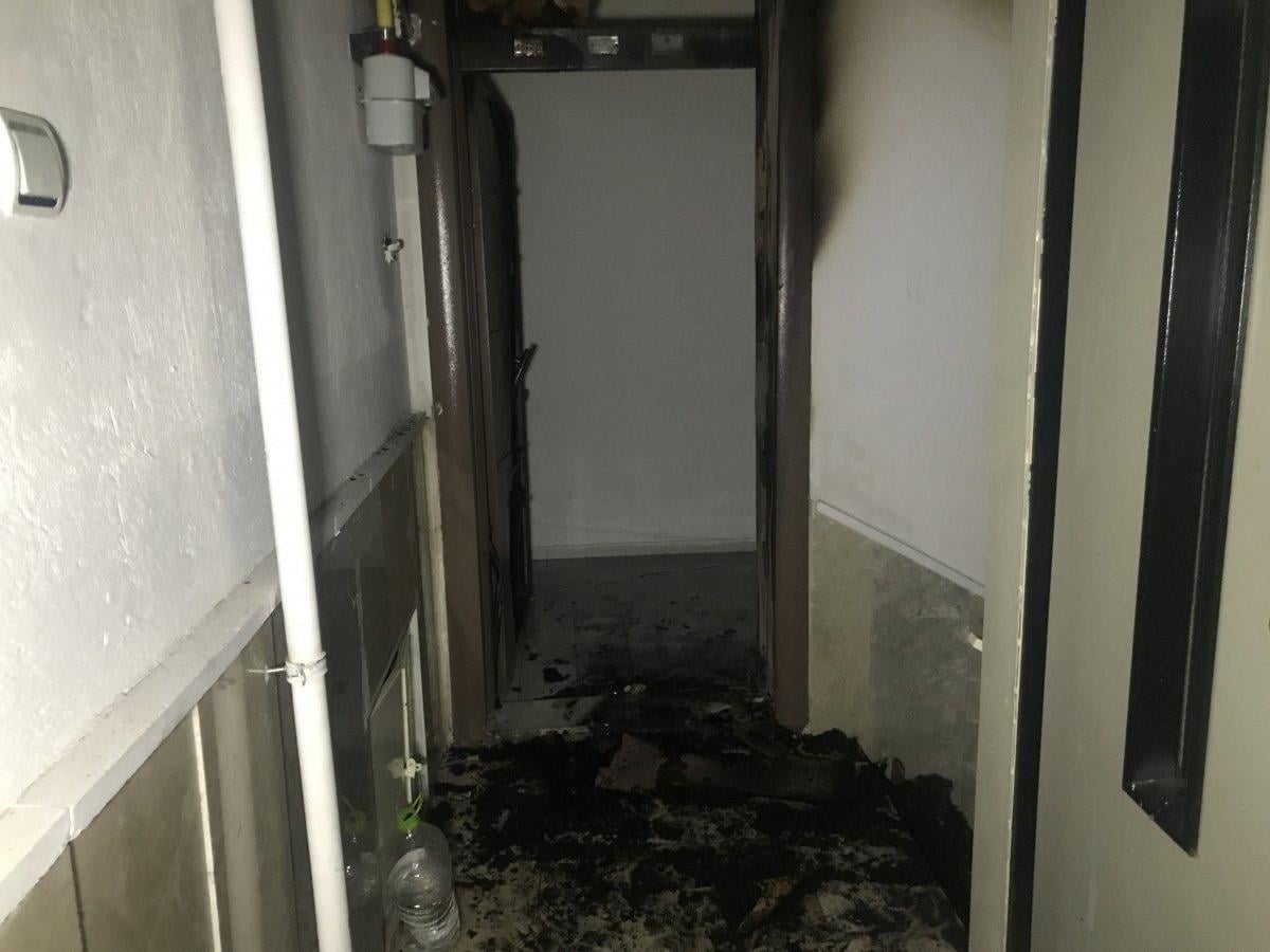 Konya'da boşanmak isteyen eşine kızıp, evi yakmak istedi