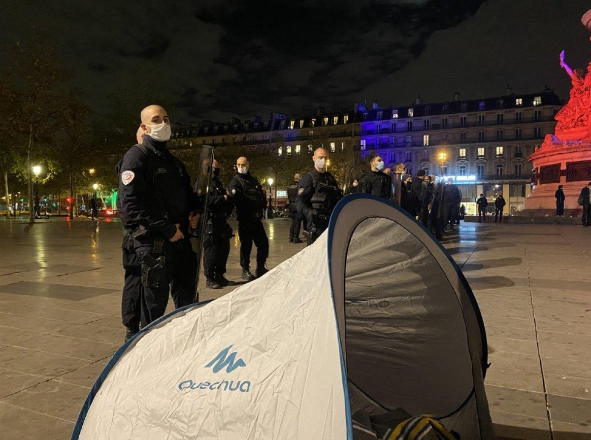 Fransa'da polisle göstericiler arasındaki gerilim devam ediyor