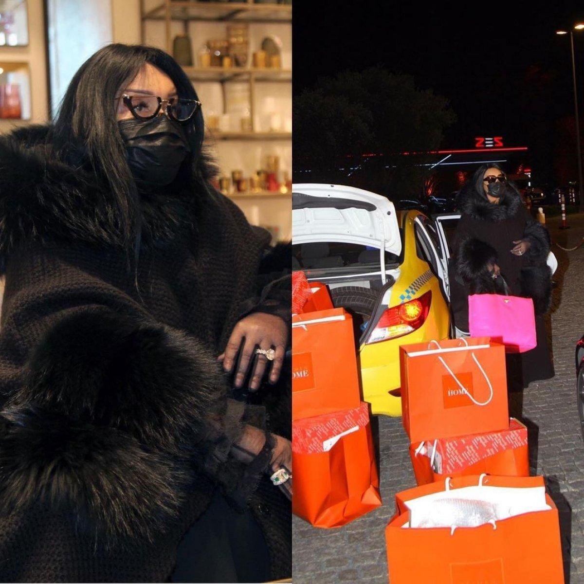 Bülent Ersoy'un aldıkları arabaya sığmadı