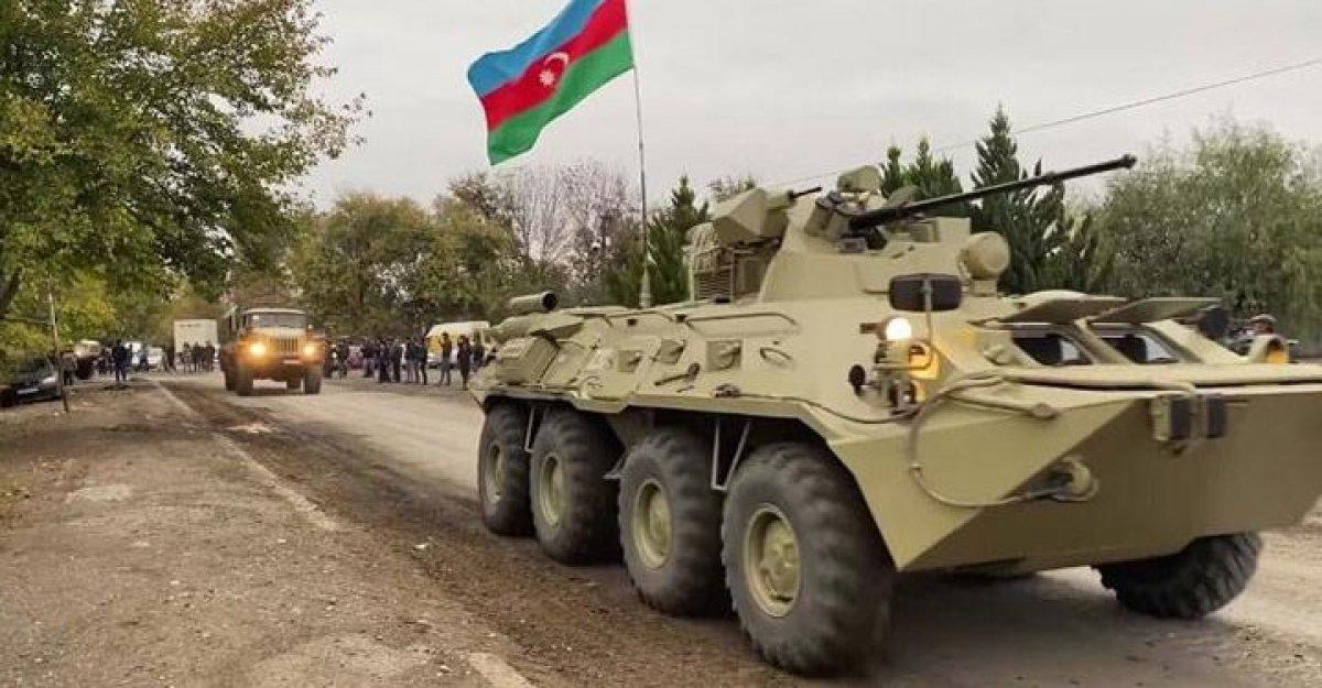 Azerbaycan 27 yıldır işgal altında bulunan Kelbecer'e girdi