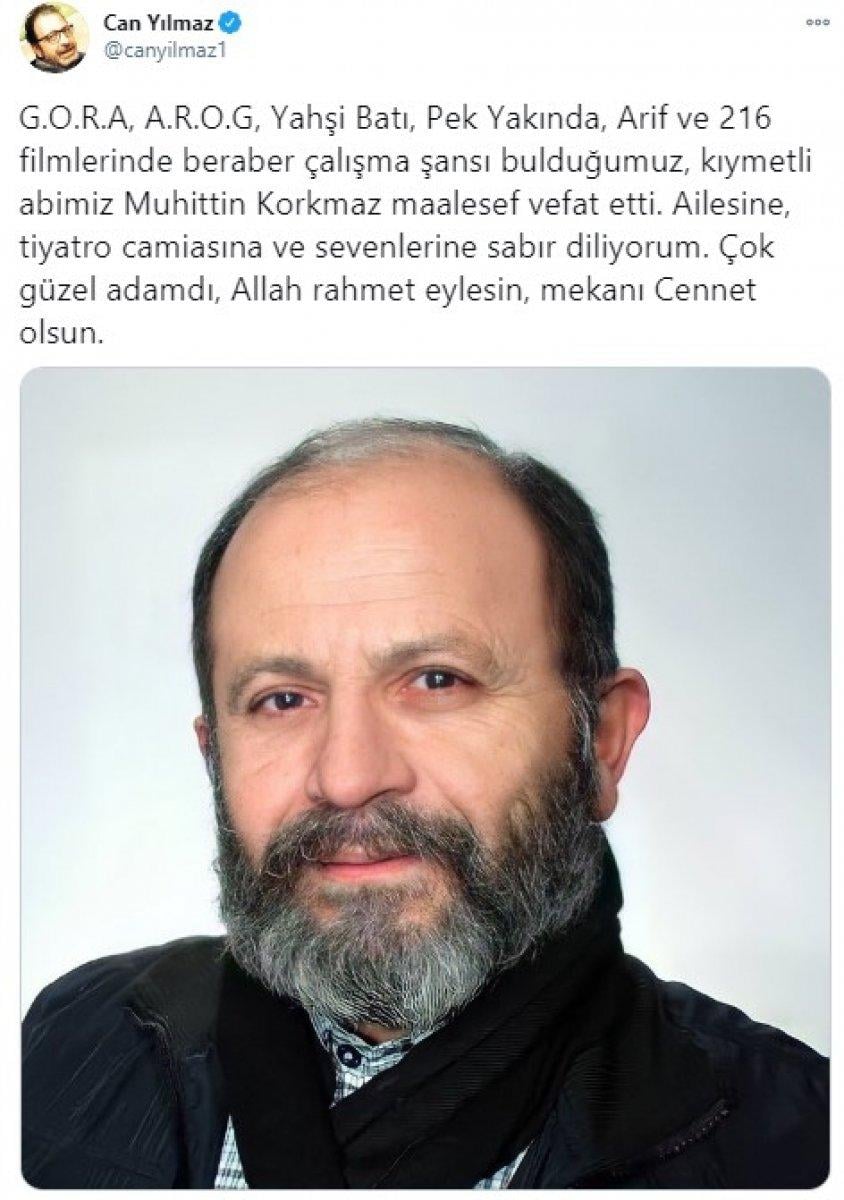 Muhittin Korkmaz hayatını kaybetti