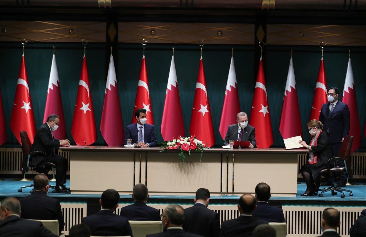 Türkiye ile Katar arasında 10 yeni anlaşma imzalandı