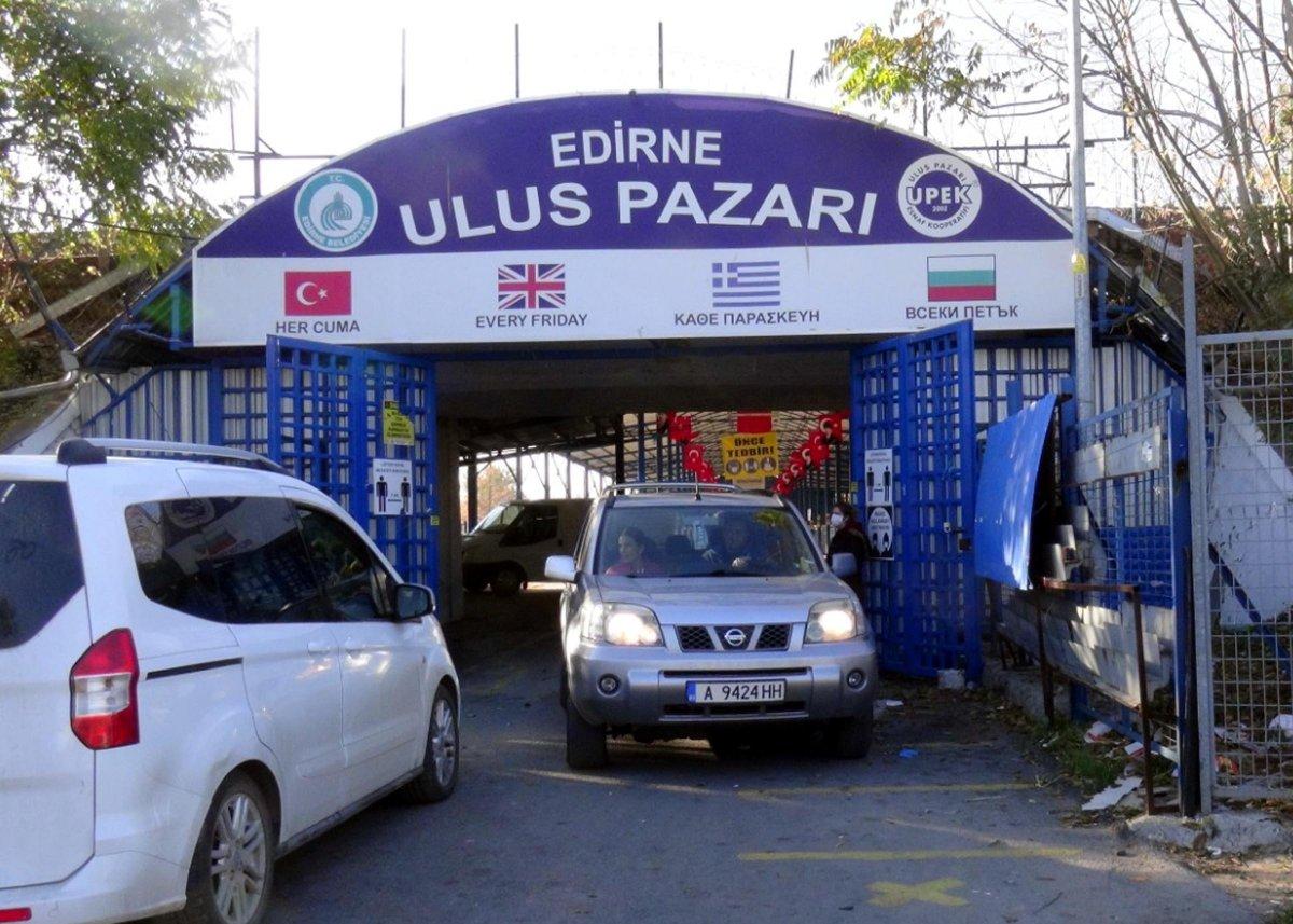 Edirne'nin Ulus Pazarı kapandı, Bulgarlar geri döndü
