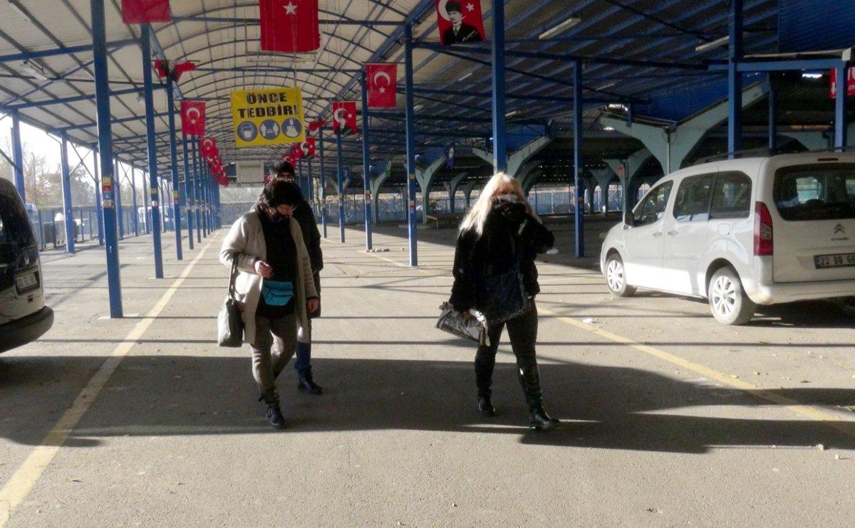 Edirne'nin Ulus Pazarı kapandı, Bulgarlar geri döndü