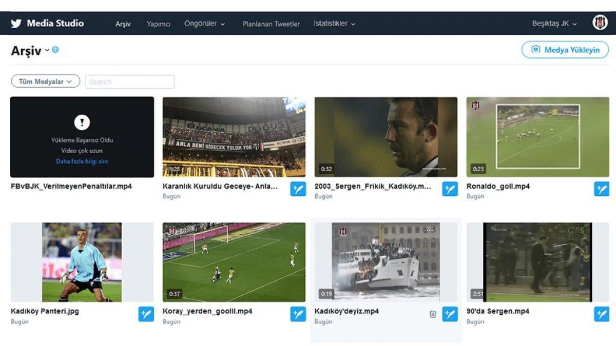 Beşiktaş'ın derbi paylaşımı