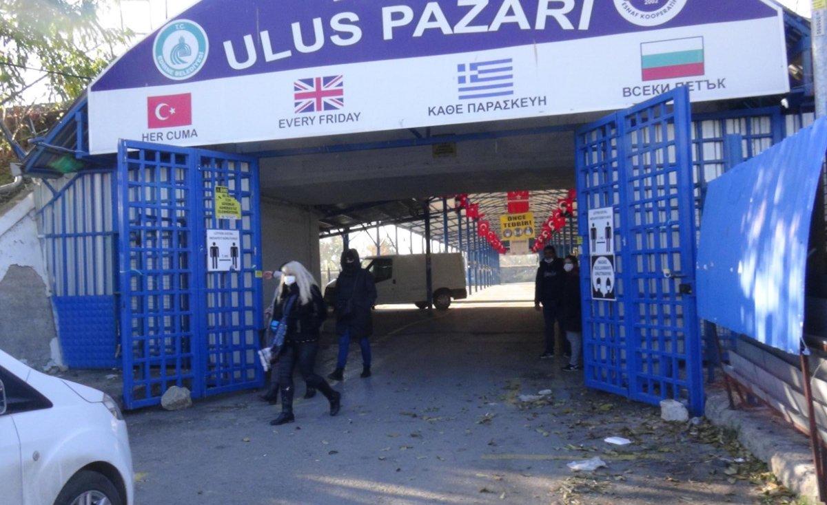 Edirne'nin Ulus Pazarı kapandı, Bulgarlar geri döndü