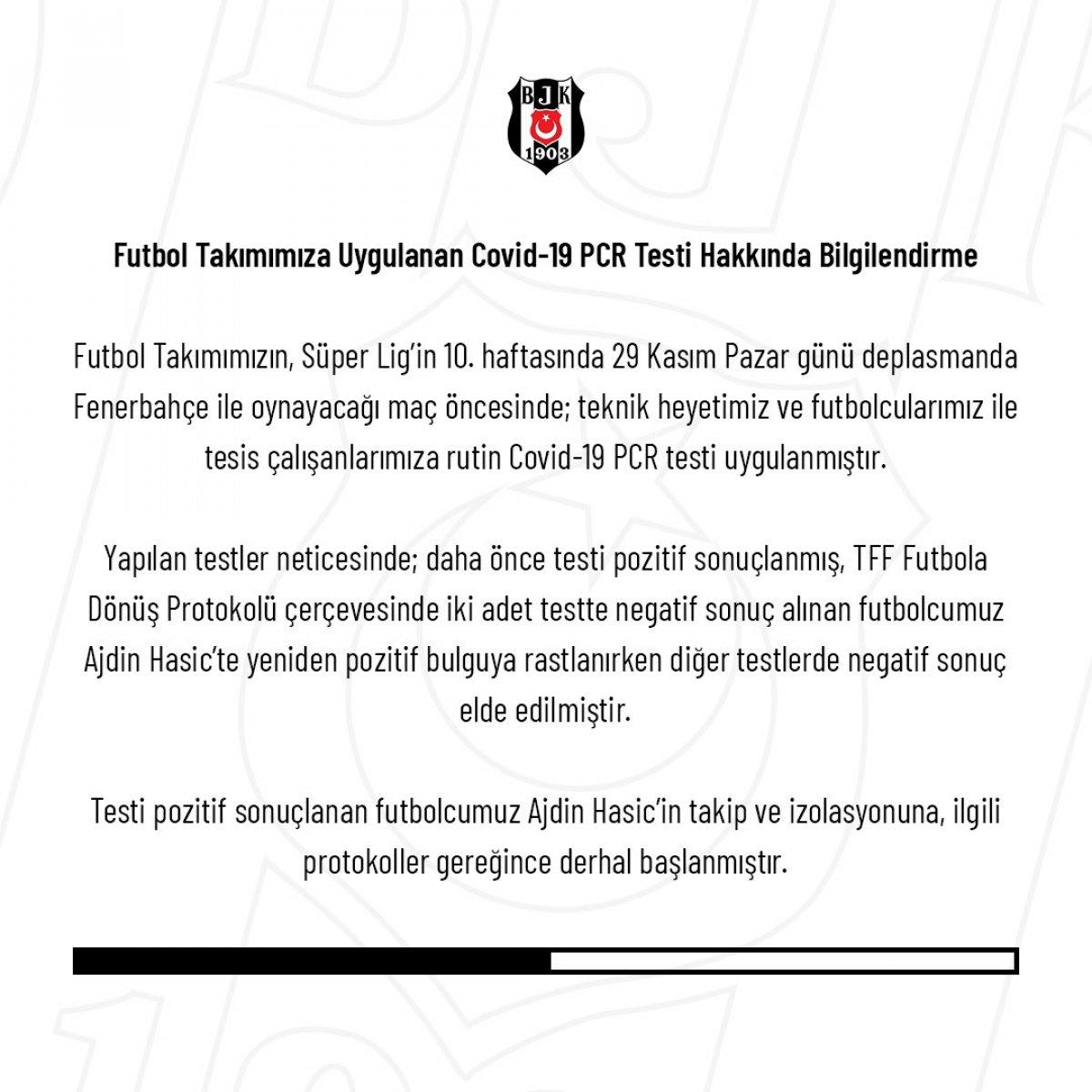 Ajdin Hasic'in testi pozitif çıktı