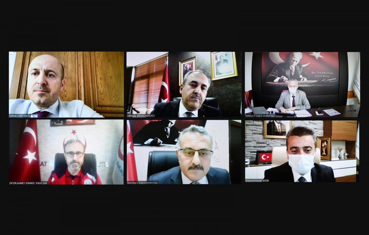 Sağlık Bakanı Koca, 6 ilin sağlık müdürüyle görüştü
