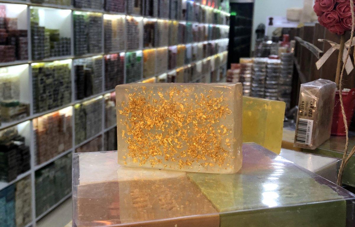 Altından sabun üretildi