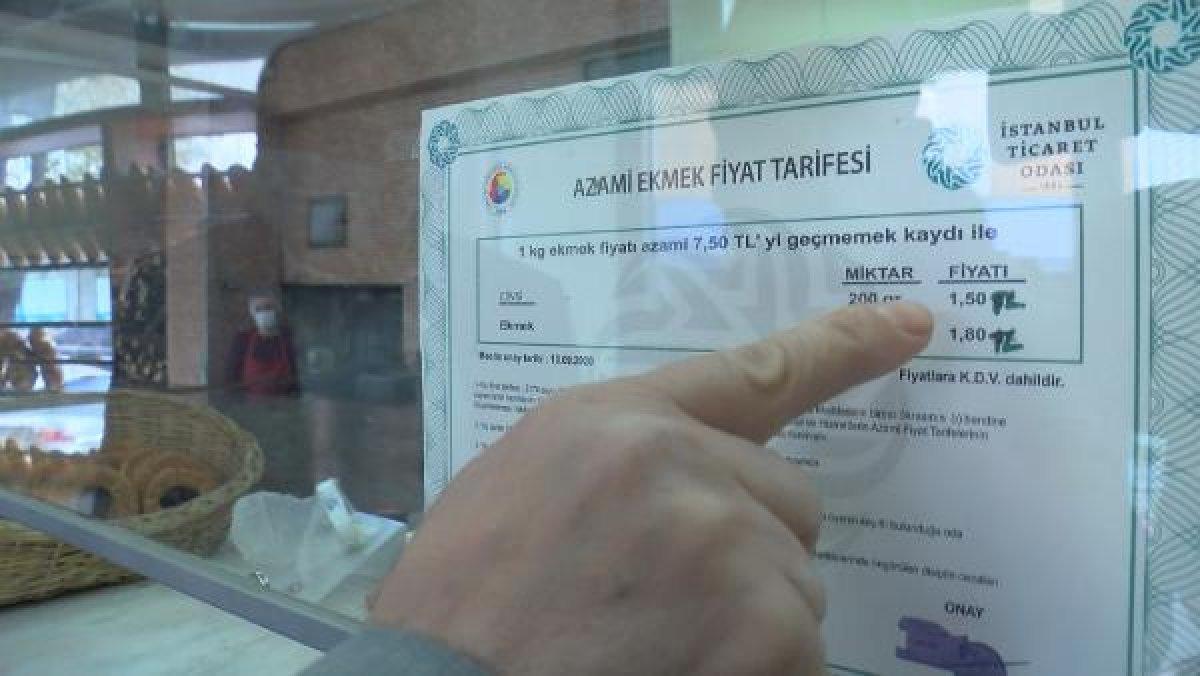 İstanbul'da fırınların yarısından fazlasının ekmeği yüksek fiyata sattığı belirlendi
