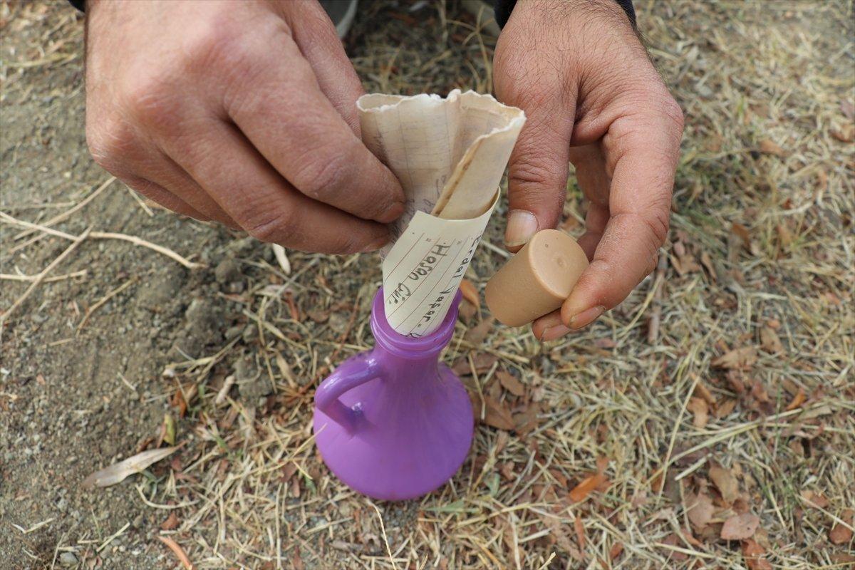 Burdur'da su kuyusuna, şişede not bırakma geleneğini bir asırdır yaşatıyorlar