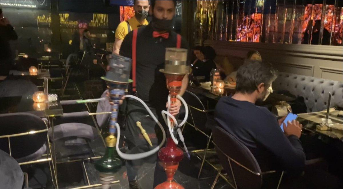 Şişli'de otel kafesinde nargile içen müşterilere para cezası