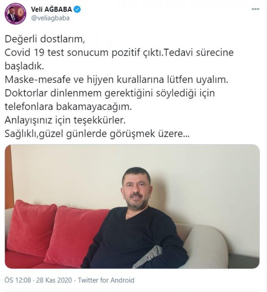 CHP’li Veli Ağbaba’nın koronavirüs testi pozitif çıktı