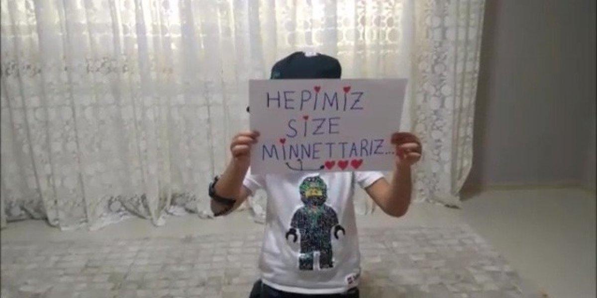 Küçük öğrencilerden sağlık çalışanlarına anlamlı klip
