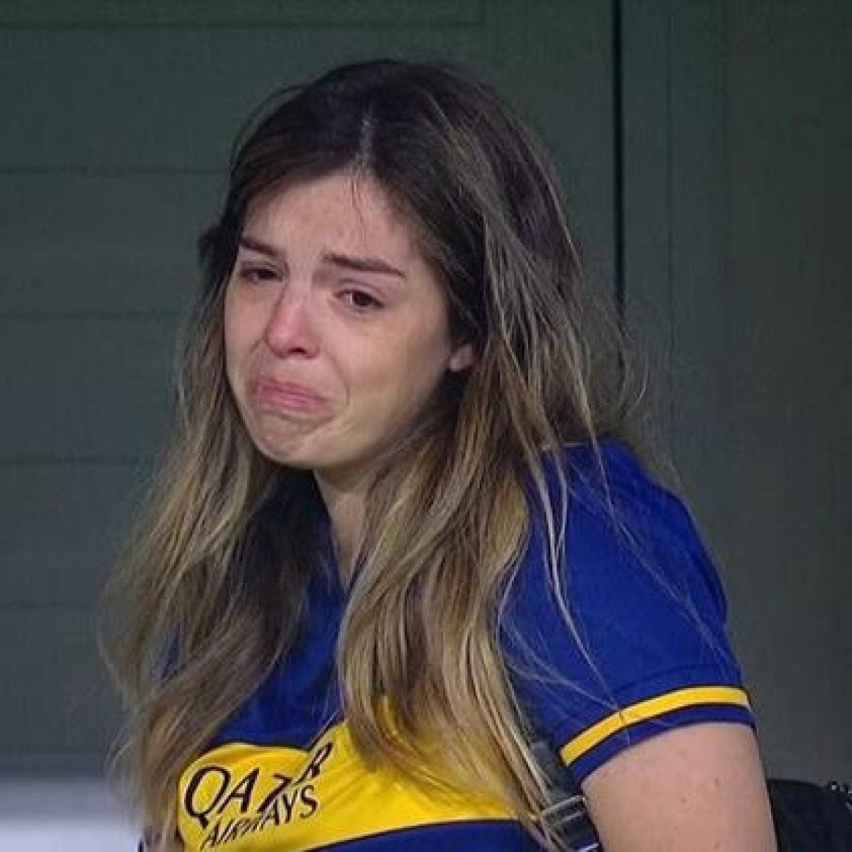 Maradona'nın kızı maçta gözyaşlarını tutamadı