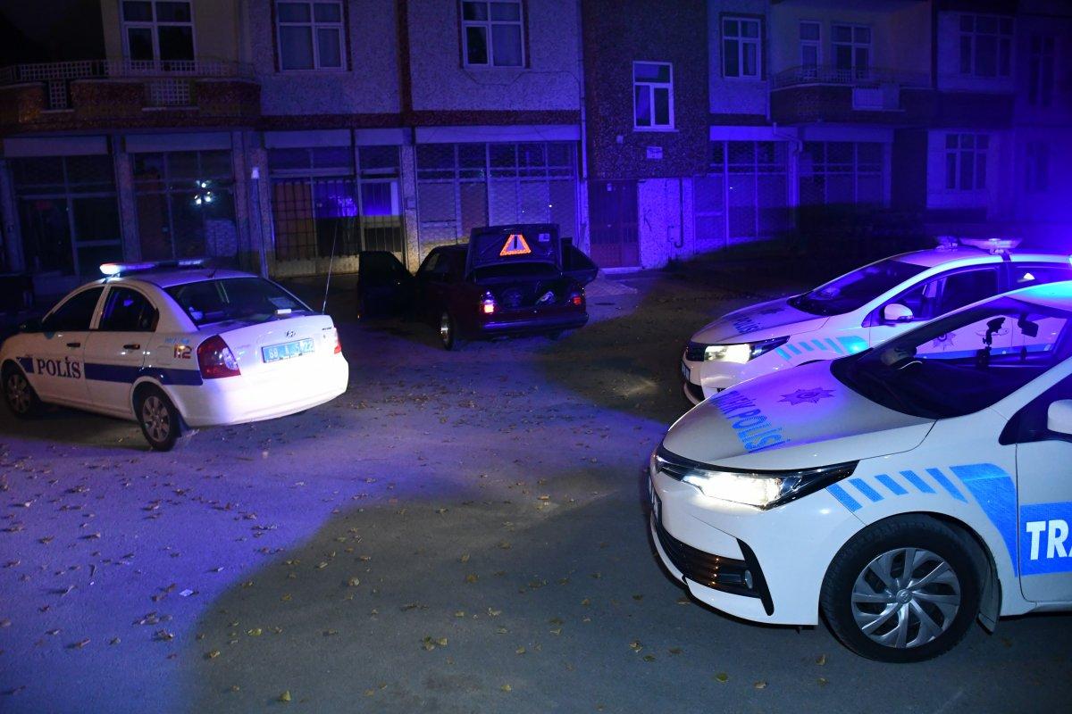Aksaray'da 'dur' ihtarına uymayan sürücü kaçtı