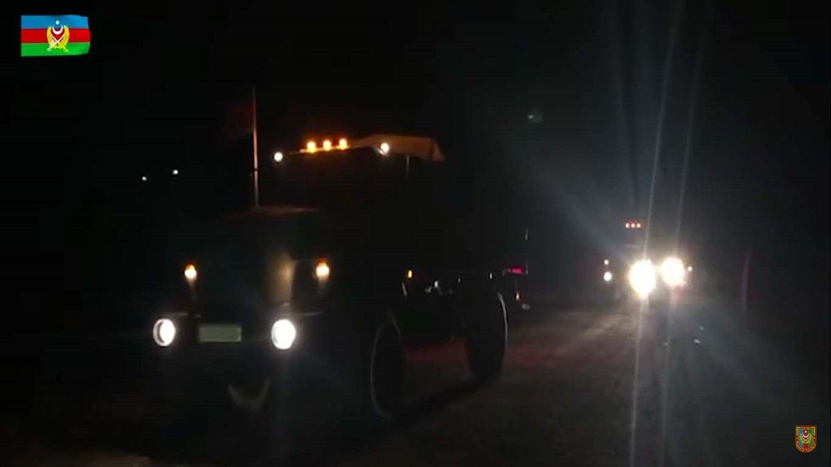 Azerbaycan ordusu 28 yıldır işgal altında bulunan Laçın'a girdi