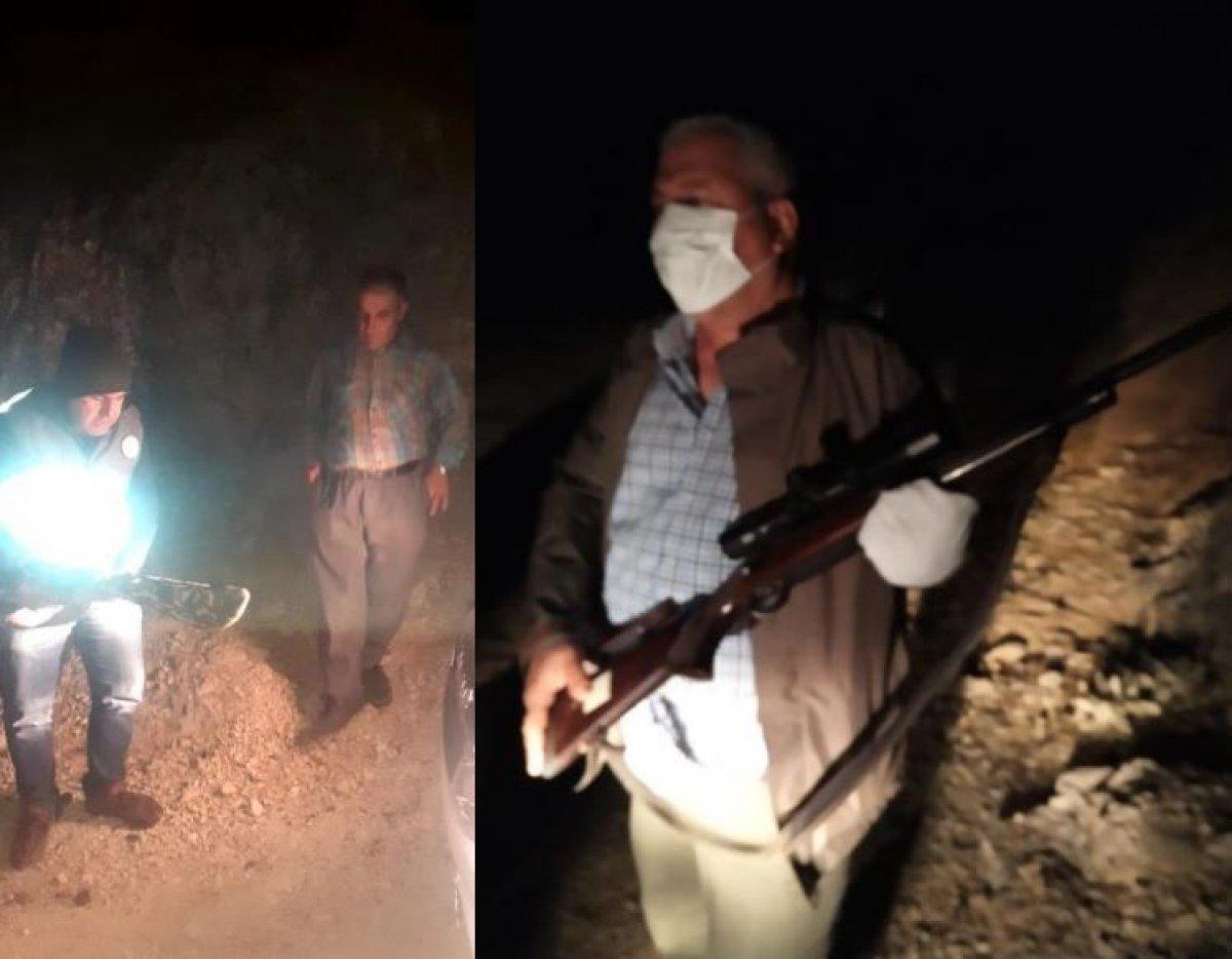 Antalya'da kaçak yaban keçisi avına 64 bin TL ceza