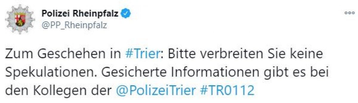 Almanya'nın Trier kentindeki otomobil, yayaların arasına daldı