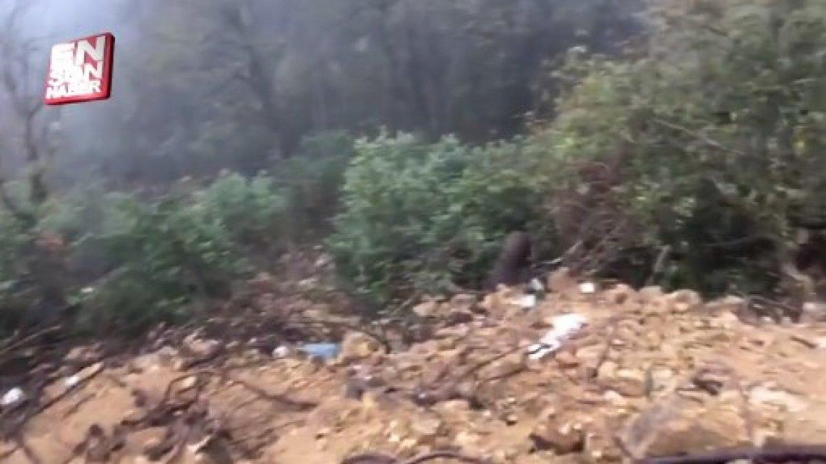 Rizeli köylüler ormana çöp bırakan görevlilere tepki gösterdi