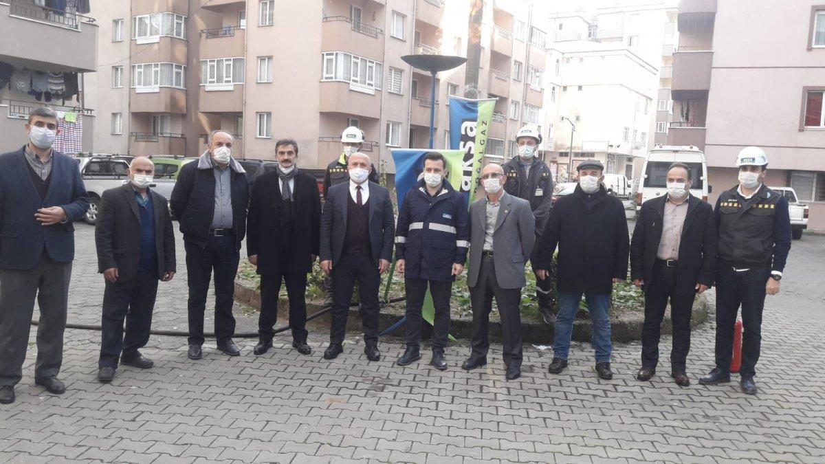 Çayeli'nde ilk doğalgaz meşalesi yakıldı
