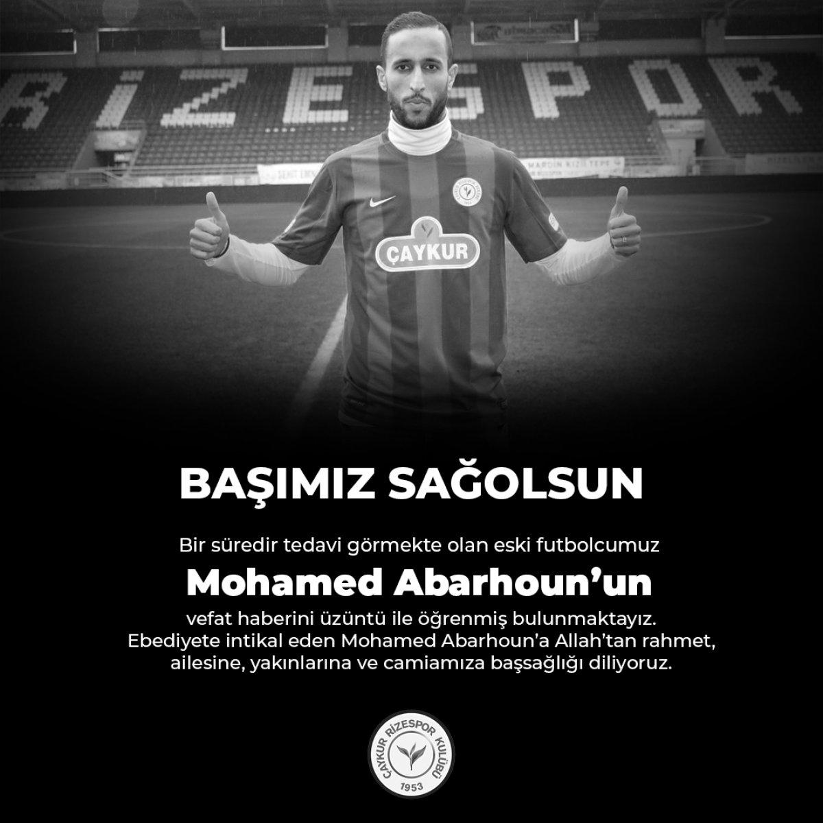 Abarhoun hayatını kaybetti