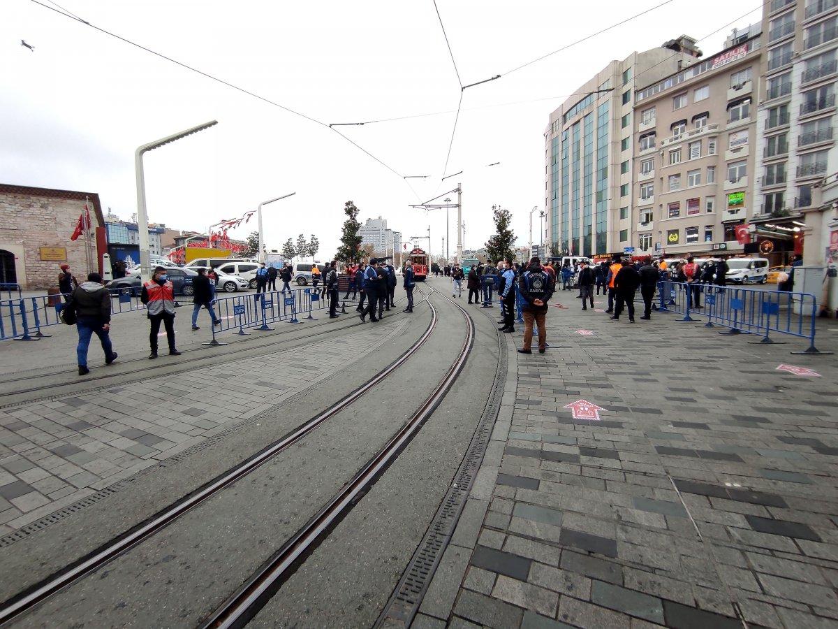 İstiklal Caddesi'nde 7 bin kişi kısıtlaması başladı