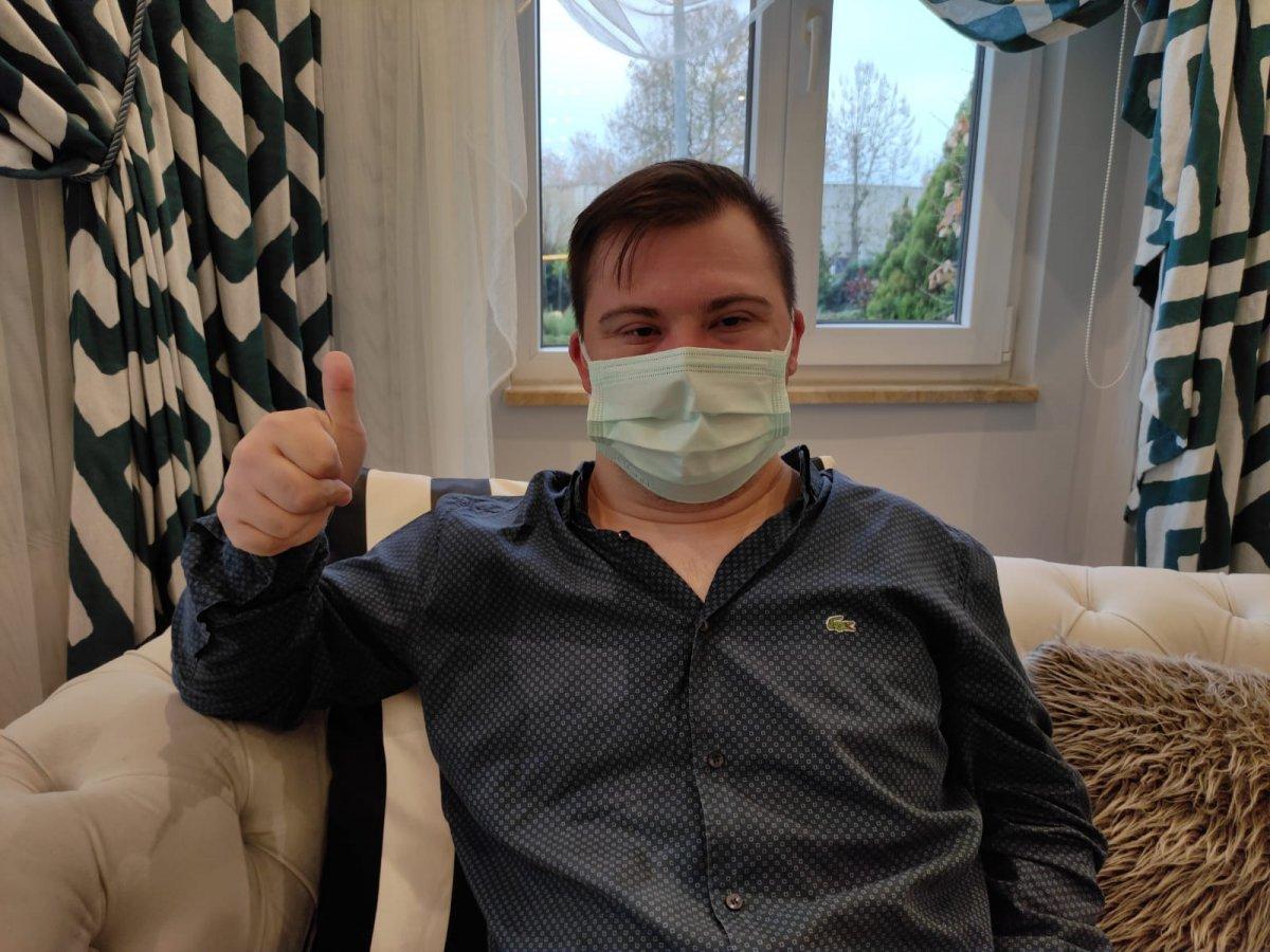 Bursa'da down sendromlu Osman, koronavirüsü yendi