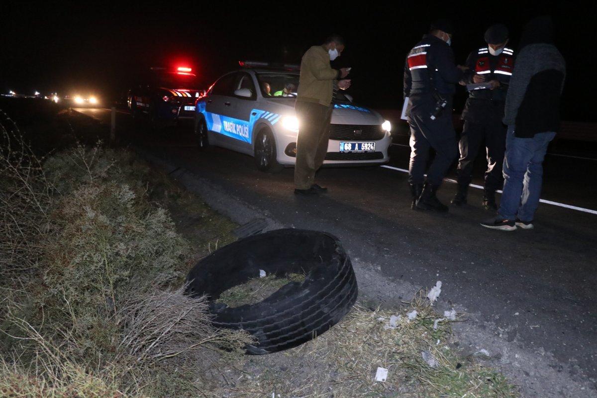 Aksaray’da yola düşen kamyon lastiği can aldı: 1 çocuk öldü