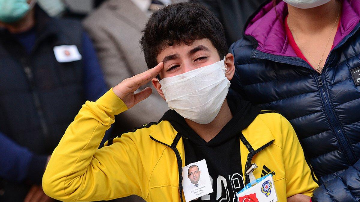 Kahramanmaraş'ta şehit olan polis memuru için tören düzenlendi