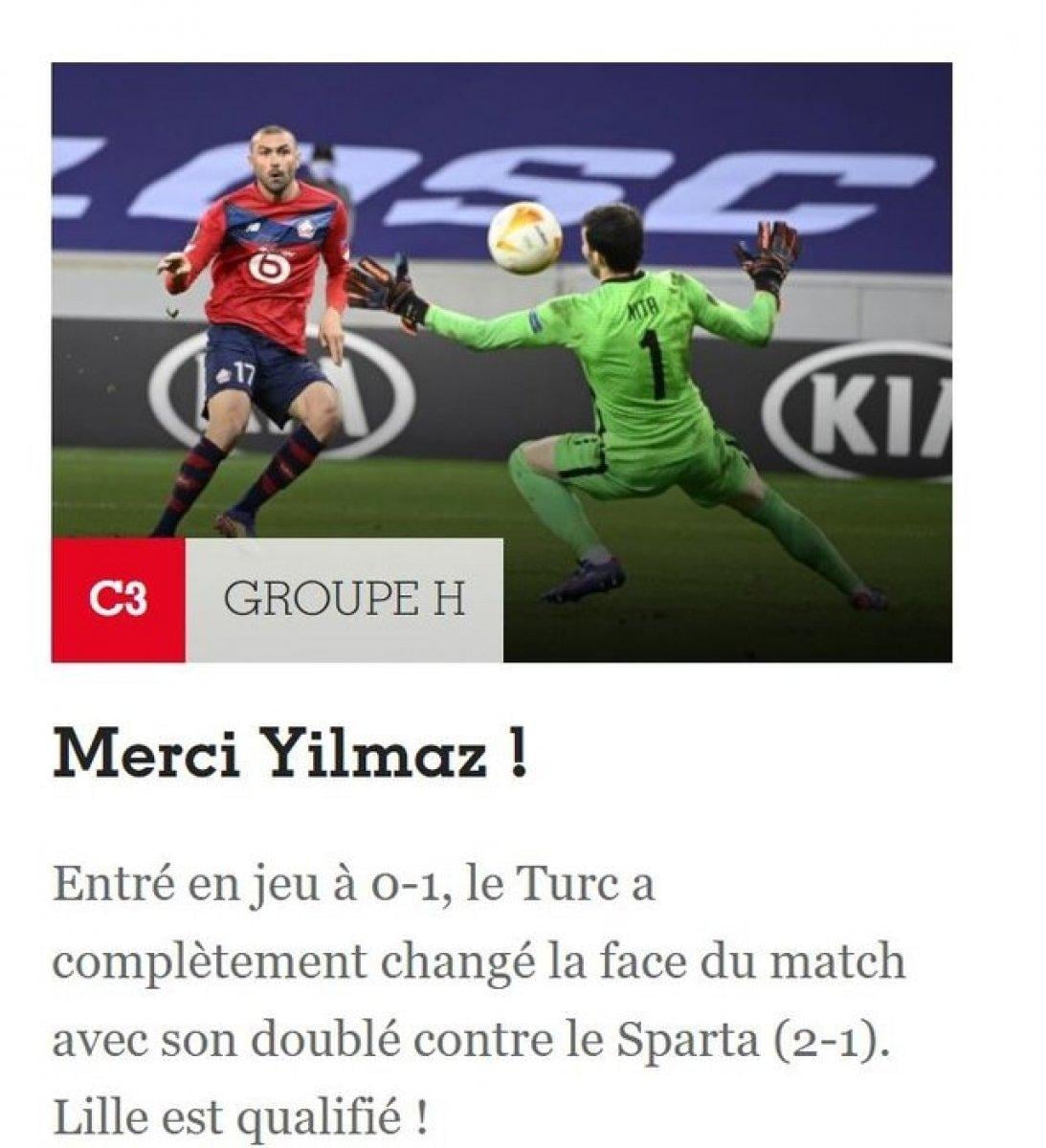 Fransız basınındaki Burak Yılmaz manşetleri