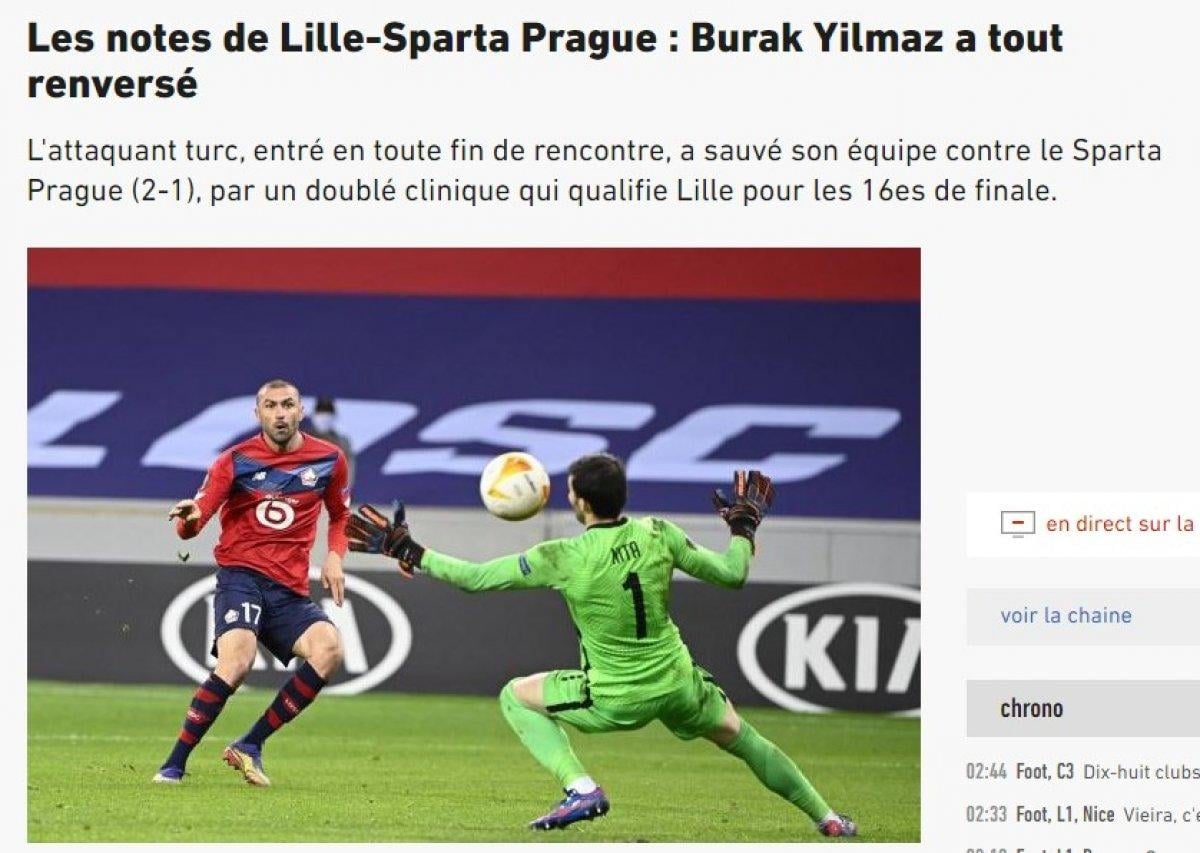 Fransız basınındaki Burak Yılmaz manşetleri