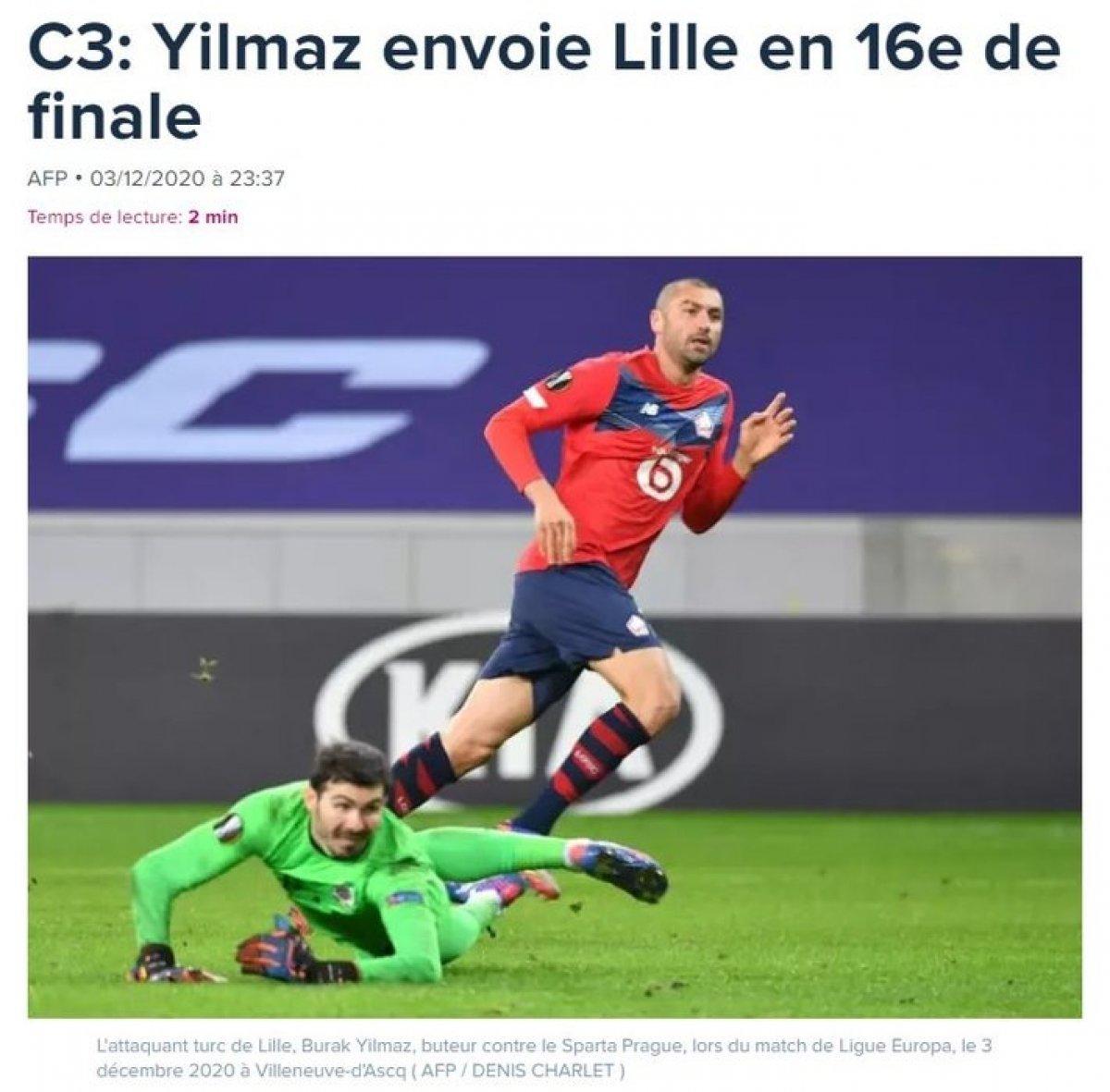 Fransız basınındaki Burak Yılmaz manşetleri