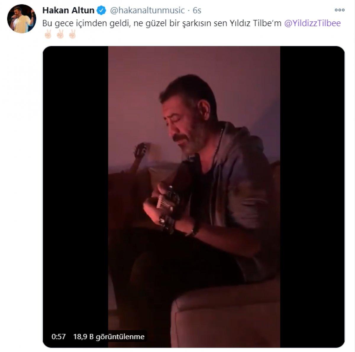 Yıldız Tilbe'den Hakan Altun'a esprili yorum