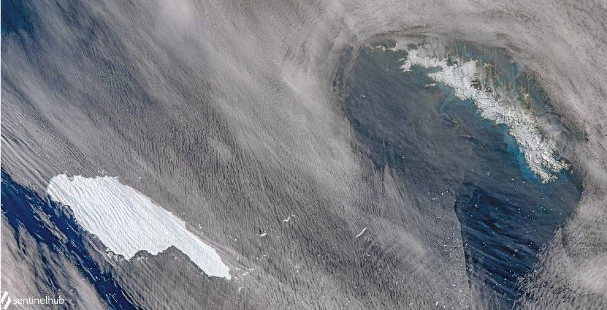 Dünyanın en büyük buz dağındaki erime gözlendi