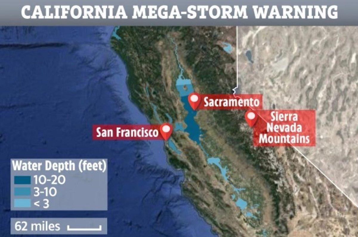 ABD'nin batı kıyıları için 'mega fırtına' uyarısı