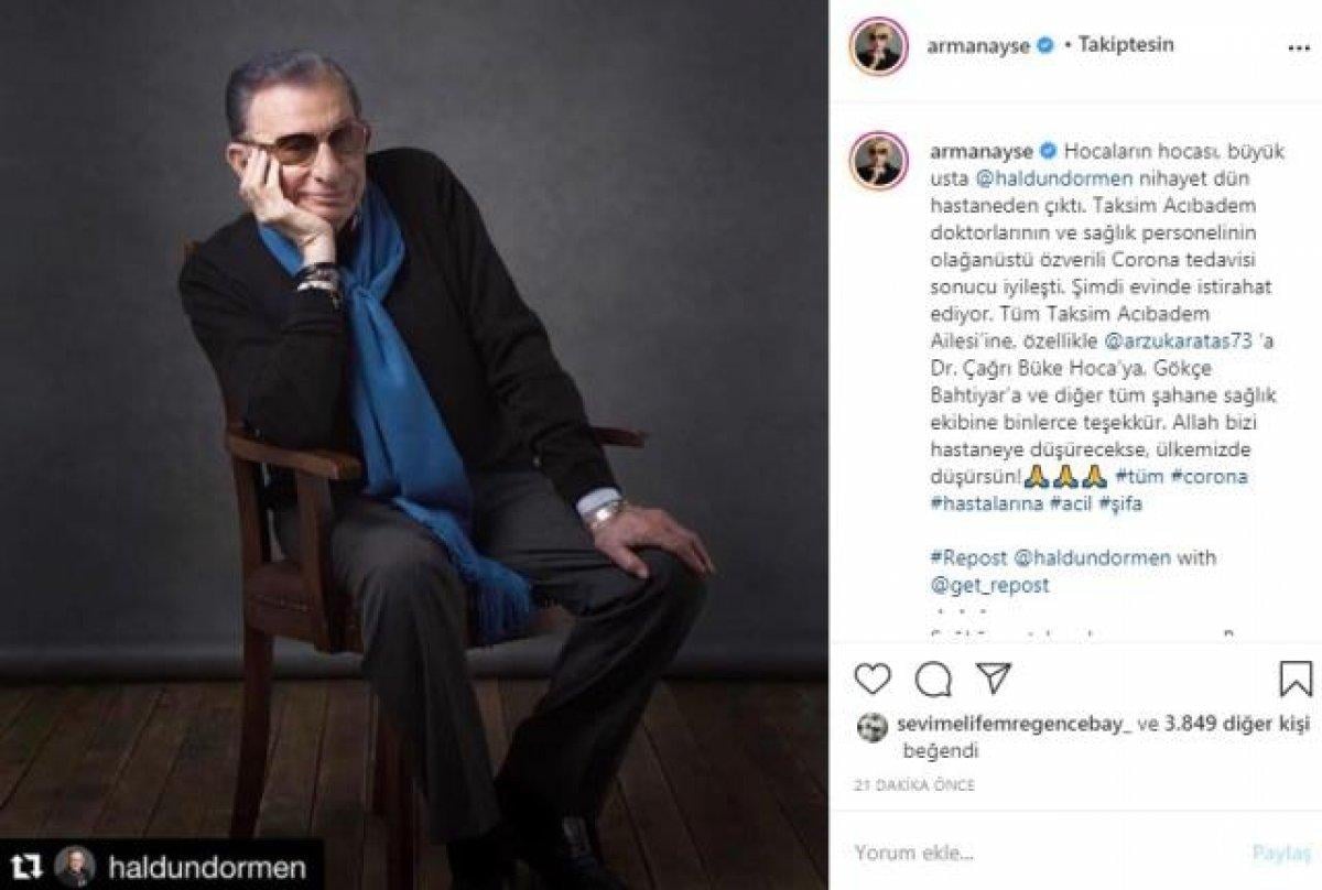 Haldun Dormen, taburcu oldu